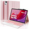 SENGBIRCH Funda con Teclado para Lenovo Tab M11 (2024) 11 (TB330FU / TB330XU) - Teclado con Touchpad Español Ñ Bluetooth Inalámbrico Retroiluminación para Tablet Lenovo Tab M11 (2024), Rosa Claro