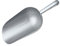 Alipis Pala de Harina para Cocina Casera Pala de Aleación de Zinc Pala para Alimentos Pala para Hielo Plateada Pala para Frutos Secos Fácil Agarre Cómodo