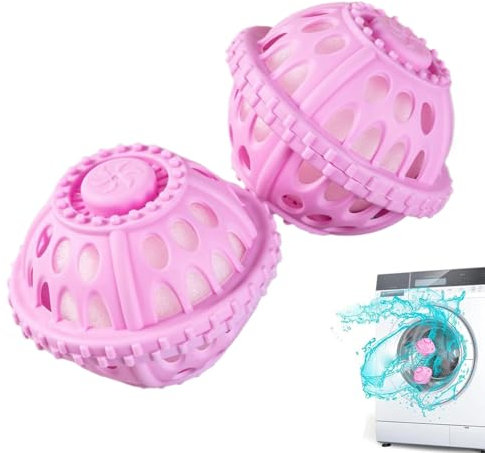 BommFu Palline per lavaggio senza detersivo, per asciugatrici, per lavatrice, per famiglie, studenti, vacanze, viaggi in 8,5 x 7 cm