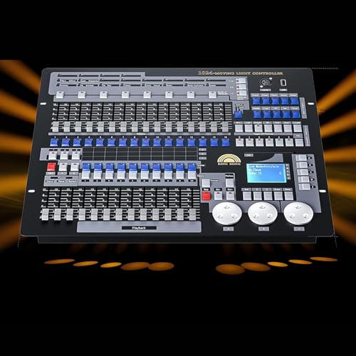 DMX 512 Light Controller, DMX Light Controller, 1024 Kanäle, Stabilisierungschip/LED-Display/chinesisches LCD-Display, Tablets und 135 integrierte Effekte geliefert,dmx512