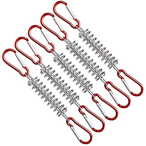 Oxxggkao Camping Winddichte Federzelt Schnalle Drahthaken Outdoor Markise Zelt Schnur Einsteller Spanner Outdoor Camping Pegs Cord Adjuster Spanner