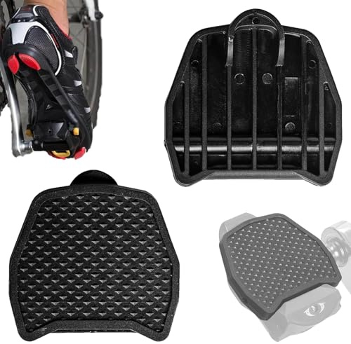 MOLIMOLI Pedal Platte für Shimano SPD-SL Klickpedale, PP Adapter, Flachpedal Umwandlung, rutschfest, leicht, einfache Installation - Kompatibel mit SPD Pedale