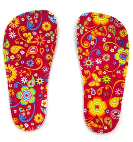 Pololo Seaqual Garn Filz Barfuß Einlegesohle Kinderschuhe Sohle Blumen, Schuhgröße:EUR 27