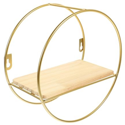 EXAOMBLE Étagère Murale et Déco Salle de Bain Pratique de Salle de Bain sans Perçage et Bois, Grosse Capacité de Rangement Installation Facile pour Toilettes et Hôtels