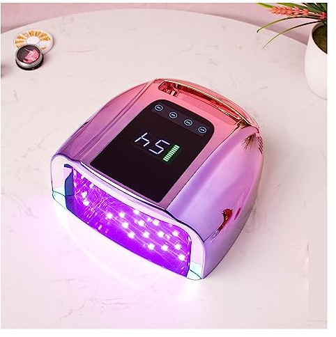 LED UV Nail Lamp Salon Use Gradient Purple Fashion Cordless Rechargeable Wireless LED UV Light Nail Lamp Nail Dryer Fast & Even Curing