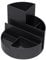 Maul Schreibtisch Organizer MAULrundbox Ø14x12,5cm | Organizer mit 6 Fächern | Stiftehalter für Stifte, Marker und Schere | Stifte Organizer für Büro und Schreibtisch | Schwarz