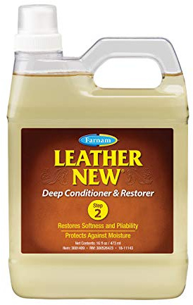 Farnam Leather New Deep-Cleaning Conditioner and Restorer for Saddles and Leather, 16 Ounces
