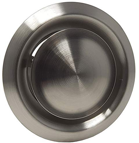 Kair 125mm Stainless Steel Adjustable Supply and Extract Ceiling Valve | Stainless steel construction, Easy push-fit installation, Adjustable supply and extract airflow
