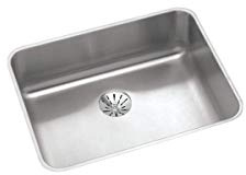 Elkay ELUHAD211555PD Lustertone Classic Single Bowl Undermount Stainless Steel ADA Sink with Perfect Drain