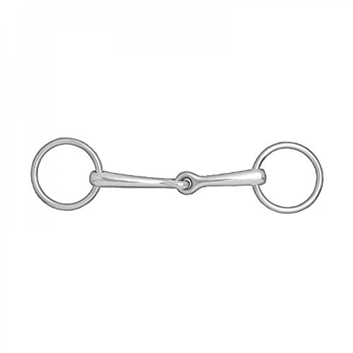 HORZE Unterlegtrense, Schwarz, 130