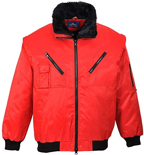 Portwest PJ10 Blouson Pilot Poignets et Ourlets Tricot Zip à Double Curseur