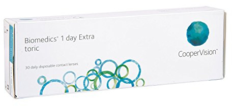 Biomedics 1Day Toric Tageslinsen weich, 30 Stück / BC 8.70 mm / DIA 14.50 CYL -1.75 / ACHSE 180 / -2.25 Dioptrien
