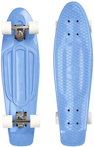 Ridge Skateboards Pastel 27 Cruiser Nickel Board, 69cm, EU-hergestelltes Skateboard, Komplett