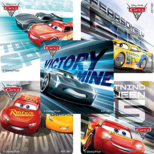 SMILEMAKERS Cars 3 Filmaufkleber – Preise 100 Stück pro Packung