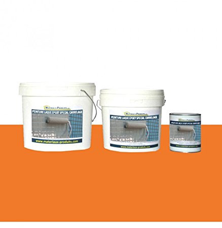 Peinture Laque Epoxy Spécial Carrelage 5 Kg Orange - MATPRO