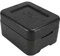 Europack24 1x PIT3 Thermobox für 3 Menüschalen | wiederverwendbar | Styropor anthrazit MENÜBOX-Transportbehälter für Catering und Lieferdienste