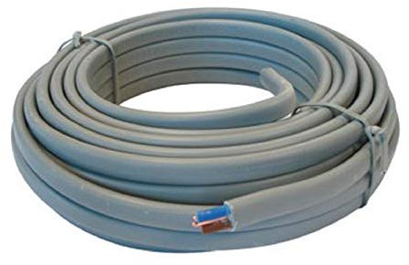 All Lengths 6242Y 2.5mm Twin and Earth Electric Cable Wire Flat T&E Grey BASEC Certified (3m)