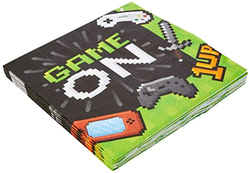 Creative Converting,6.5,Multicolor,336035 Game On | Lunch Napkins | 16ct
