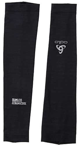 ODLO Armstulpen Herren Damen Ceramicool Light I Sport Arm Sleeves Sommer, Schwarz