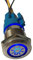 Mintice Acciaio Inossidabile 12V 5A Blu Luce Auto Bilanciere Pulsante Interruttore a Levetta in Metallo 19mm Faro Presa di Corrente Spina