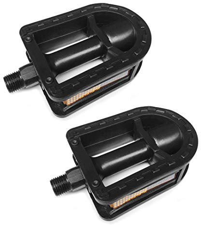 N3od3er Verbesserte Kinderfahrradpedale 1/2 Zoll Fahrradpedale 1 Paar Kinder Spindel Pedale Harz Fit 12 Zoll 14 Zoll Jugendfahrrad