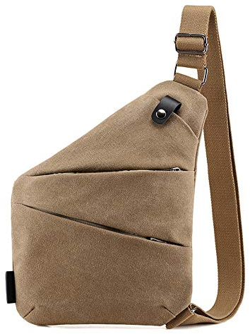 Ovecat Sling Bag Crossbody Spalla Petto Zaino antifurto a ghigliottina, per Uomo Donna