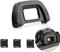 Fotover Augenmuschel Okularmuschel Okular Sucher für Nikon D7000 D750 D610 D600 D300 D200 D100 D90 D80 D70 D70s Kameras Ersetzt Nikon DK-21 Okular mit Blitzschuhabdeckung(3 Stück)