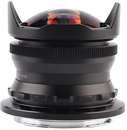 for Nikon Z-Mount Lens,7.5mm f / 2.8 180º Wide Angle Lens MC Multi Layer Wide Angle Fisheye Camera with Lens Hood for Nikon Z6 Z7 Z50 Mirrorless Camera (Black)