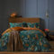 furn. Bettbezug-Set mit Waldfauna, Polybaumwolle, smaragdgrün, Doppelbett