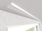 Market-Alley Vorhangschiene Aluminium Weiß Gardinenschiene ; 2-/ 3-/ 4-läufig ; 120cm-600cm. Für Kräuselband Gardinen oder Schiebevorhang (2-läufig ; 600cm ; nur Gardinenschiene)