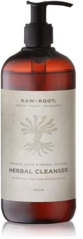 RAW ROOTs Herbal Cleanser 500ml - Herbal Essence Shampoo für Dreadlocks und natürliches und fettiges Haar - Shampoo ohne silikon sulfate und parabene
