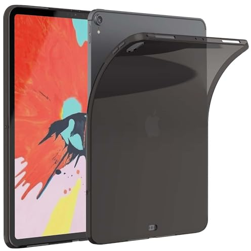 iPad Pro 12.9'' 2018 Hülle, Asgens Schwarz Klare Dünnes Schlank Silikon Sanft TPU Stoßfest Tablette Computer Hülle Für Apple iPad Pro 12.9'' 2018 Modelle A1876/A1895/A1983/A2014