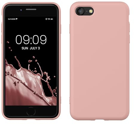 kwmobile Handyhülle für iPhone SE 2022 Hülle/iPhone SE 2020 / iPhone 8 / iPhone 7, für iPhone SE Hülle - Schutzhülle für kabelloses Laden - Case in Orange Clay
