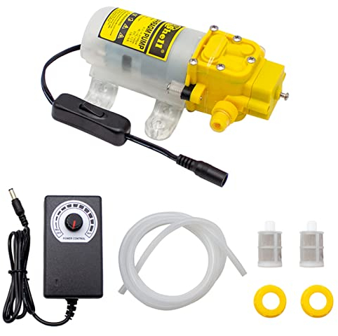 Jieotwice Pompe à Vin électrique Pompe d'Aspiration Auto-amorçante Machine de Remplissage de Liquide Domestique Levée 30m 0.6mpa AC 100-240V 60W,3-4L/MIN (Ensemble de Mise à Niveau)