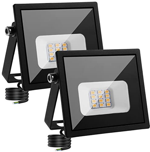 wowspeed LED Fluter DC 12V, 10W LED Strahler Außen, Flutlichtstrahler IP65 wasserdicht, 6500K Kühles Weiß Flutlicht Außenstrahler, Strahler Scheinwerfer für Garage Garten Vorplatz