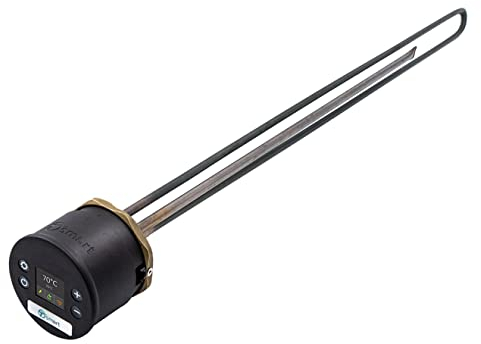Tesla T-Smart Hot Water Cylinder Thermostat +27 inch Incoloy 2 1/4 Immersion Heater TIHTS650