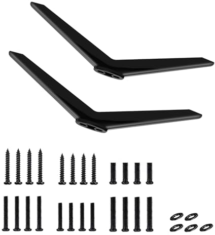 Upgraded TV Legs for TCL Roku TVs - 32S321 40S325 43S303 50S425 55S525, TV Base Stand for TCL Roku TV Stand Legs Replacement TV Feet with Screws Easy to Install