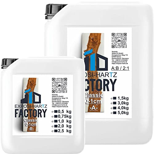 Exposi-Hartz-Classic Epoxidharz mit Härter 60,0kg (40,0 kg A + 20,0kg B)