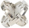 Metal Unlock Puzzle, Disk Hanayama Metal Brain Teaser Puzzle 3D Unlock Metal Puzzle Lernspielzeug für Teenager