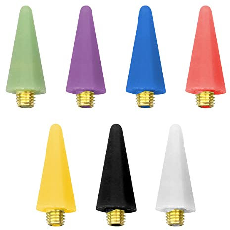 Jagowa Lot de 7 têtes de stylo de peinture diamant de rechange auto-adhésives pour loisirs créatifs, peinture, nail art