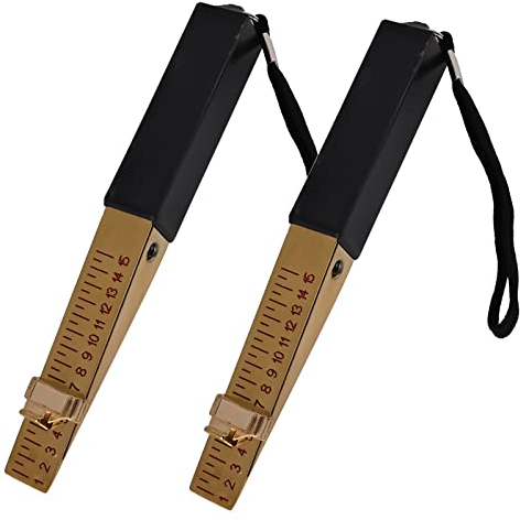 Wedge Shaped Vernier Feeler Gauge - 2 Pcs 0.5mm Door Gap Measuring Tool, House Engineering Inspection Flatness Measuring Tool, Fire Door Inspection Tools for House Engineering Inspection Flatness