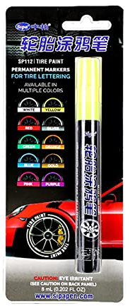 MUMIAO Peinture étanche pour pneus Voiture | Marqueur Pneu pour pneus Voiture | Peinture pour marqueur Pneu, marqueur Pneu pour pneus Voiture, Caoutchouc, métal