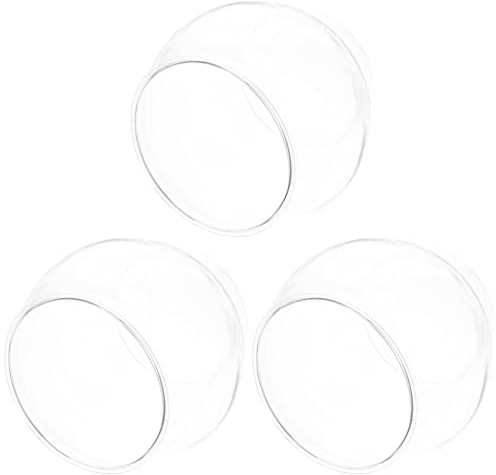 Alipis Round Fish Bowls Plastic Globe Flower Vase, Aquarium Small Fish Tank Fish Breeding Box Hydroponics Plant Holder, 3Pcs