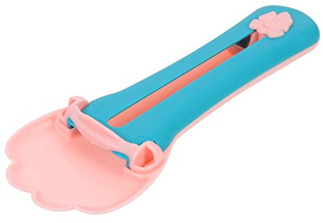 Mipcase Exprimidor De Comida para Gatos Compacto Cuchara Portátil Plástico Seguro 19,5x4x2,1 Cm Alimentación Doméstica Gatos Uso Diario