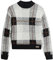 Superdry Damen Kastenförmiger Strickpullover mit Muster Einfarbig Kariert 40