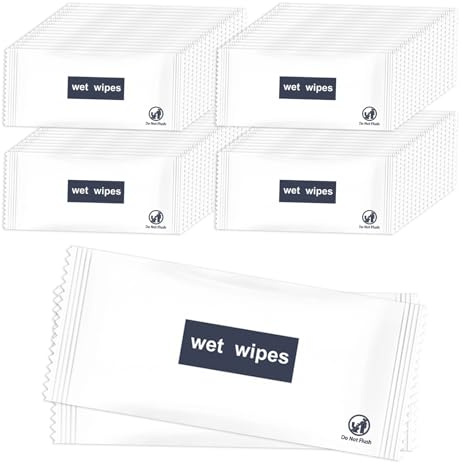 300 Pack Single Hand Towels Wipes Individually Wrapped 300 Pieces Clean Hands Fast Large Wet Wipes Bulk Pack for Homeless People Suitable for Restaurant Wedding BBQ 300 Pieces