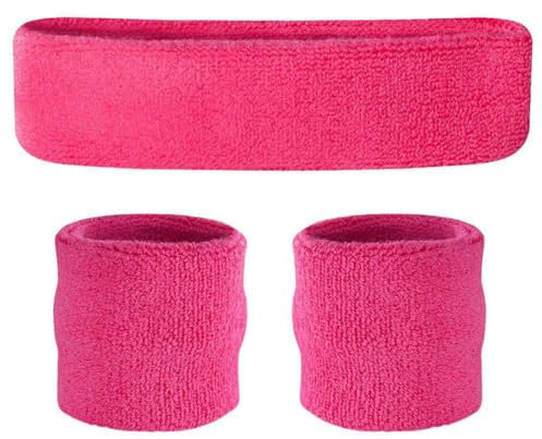 BZKSER 3pcs Fasce Sportive - Braccialetti con Fascia Assorbente per Il Sudore per Accessori Sportivi da Corsa Fitness,per Yoga Tennis Palestra
