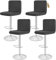 Showgeous 4 Stück Bar Stuhlhussen,Barhocker Abdeckungen Stretch Abnehmbare Esszimmerstuhl Abdeckungen für Kneipentheke,Dining Chair Barhocker Zähler Schonbezüge Esszimmer Stuhl Schonbezug(Dunkelgrau)