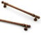 9BUILD Antique Brass 10 Pack Cabinet Handles - Drawer & Door - 160mm Zinc Alloy - UK0036