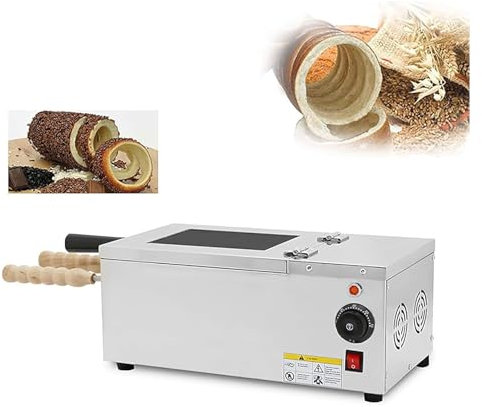 YOtat Forno Elettrico per Cono Gelato, Macchina per Torta Gelato con 2 Bastoncini, Macchina per Waffle Rotolante per Snack Bar da Cucina del Ristorante